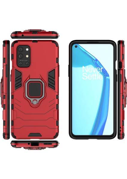 Oneplus 9r Kickstand Için Kılıf 360 &deg; Dönen Halka Darbeye Kapak Askeri (Yurt Dışından) modelleri