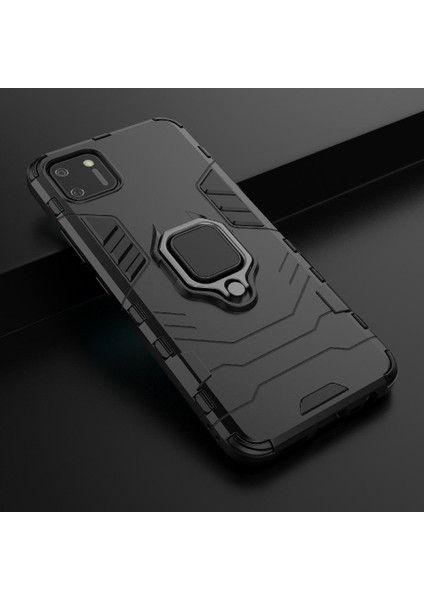 Realme C11 Için Kılıf 360 &deg; Dönen Halka Darbeye Kapak Kickstand Askeri (Yurt Dışından) modelleri