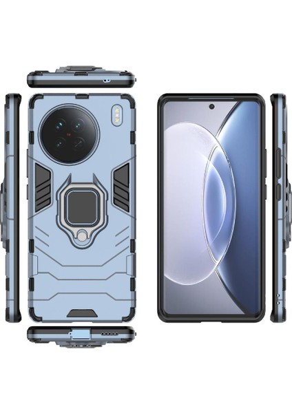 Vıvo X90 5g Için Kılıf 360 &deg; Dönen Halka Darbeye Kapak Kickstand Askeri (Yurt Dışından) fırsatları
