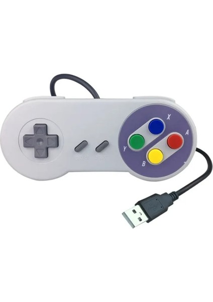 USB Oyun Denetleyicisi Için Klasik Süper Nintendo Snes Gamepad Famicom Pc Mac Qperating Sistemleri Joystick Oyunları Accesorios (Yurt Dışından)