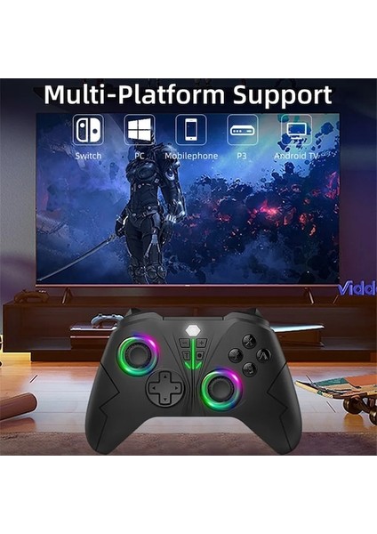 Beyaz Kablosuz Denetleyici Bluetooth Gamepad Programlanabilir Turbo Fonksiyonlu Nintendo Anahtarı Ps3 Konsolu Android Tv Pc Joystick (Yurt Dışından)
