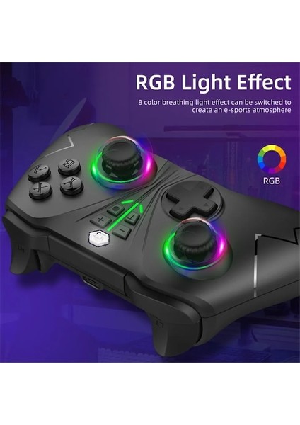 Beyaz Kablosuz Denetleyici Bluetooth Gamepad Programlanabilir Turbo Fonksiyonlu Nintendo Anahtarı Ps3 Konsolu Android Tv Pc Joystick (Yurt Dışından)