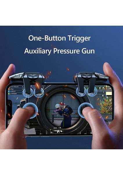 X7 Gamepad-1 Çift Cep Telefonu Oyun Tetik Gamepad Pubg Telefon Oyun Denetleyicisi Amaç Çekim L1R1 Iphone Uyumlu Android Için Anahtar Düğmesi (Yurt Dışından)