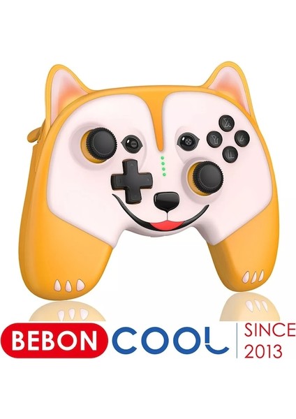 Kablosuz Sevimli Köpek Gamepad Joystick Konsolu Uzaktan Kumanda Pro Nintendo Anahtarı Windows Pc Için Uyandırma Oyun Kumandaları (Yurt Dışından)