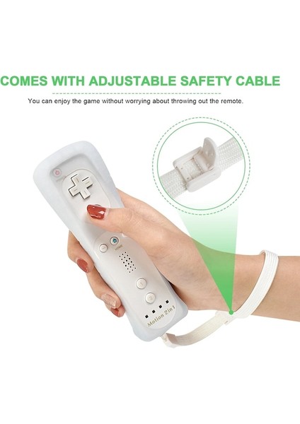 Sol Siyah-Nintendo Wii/wii U Joystick 2'si 1 Arada Kablosuz Nunchuck Uzaktan Gamepad Opsiyonel Motion Plus Video Oyun Denetleyicisi (Yurt Dışından)