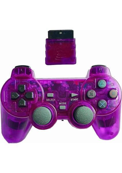 Purple-2.4g Kablosuz Denetleyici Ps2 Gamepad Için Ps2 Kablosuz Oyun Kolu Için Ps2 Pc Android Telefon Oyun Denetleyicisi (Yurt Dışından)