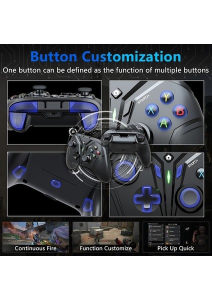 Kablosuz Oyun Denetleyicisi Anahtarı/ps3/pc/android 3D Joystick Gamepad Kaymaz Titreşim Motoru Oyun Kontrol Aksesuarları (Yurt Dışından) fırsatları