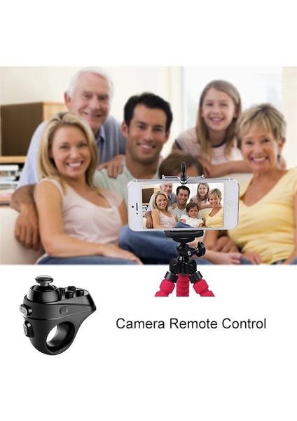 Bluetooth 3.0 Oyun Denetleyicisi R1 Mini Halka Bluetooth Uyumlu Kablosuz Vr Uzaktan Kumanda Gamepad Playstation Android 3D Gözlük Oyunu (Yurt Dışından)