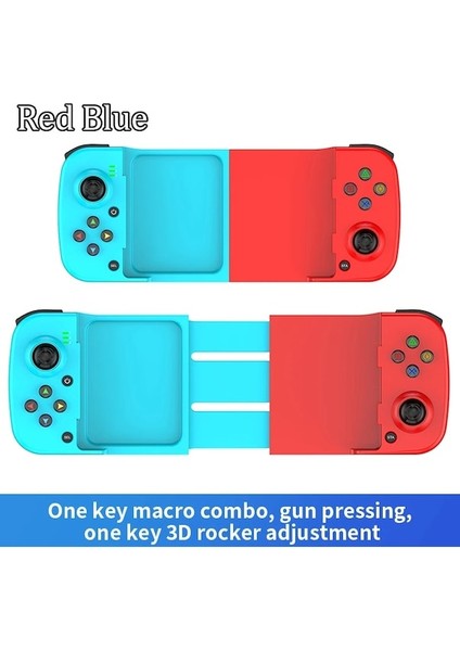 Kırmızı Tip-C Teleskopik Cep Telefonu Gamepad Android Bluetooth 5.0 Oyun Denetleyicisi Joystick Nintendo Anahtarı Ps4 Pubg Oyun (Yurt Dışından)
