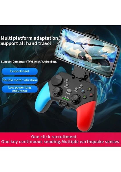 Beyaz Denetleyici-Anahtar Pro Pc Android Ios Tablet Için Kablosuz Bt Oyun Denetleyicisi Akıllı Tv Ps3 Ps4 Gamepad Turbo Titreşim Ile Joystick Kontrolü (Yurt Dışından)