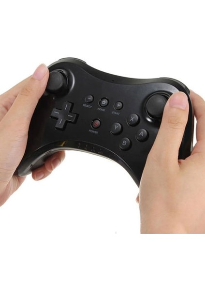Siyah-Kablosuz Klasik Pro Denetleyici Joystick Gamepad USB Kablosu Ile Nintendo Wii U Pro Için Kablosuz Denetleyici (Yurt Dışından) modelleri