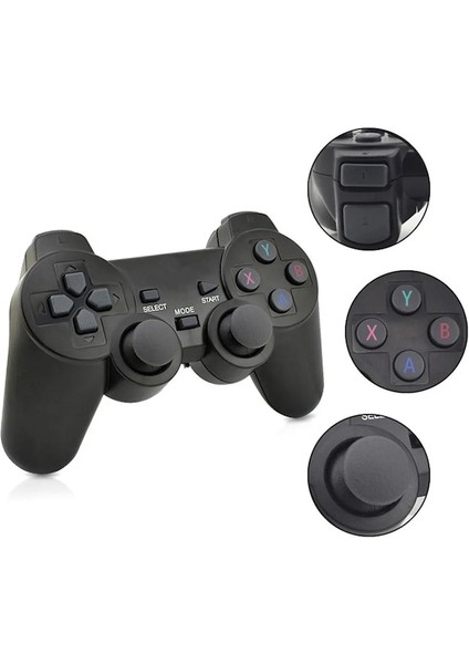 2 Adet Singles-2.4g Kablosuz Çiftler Joystick Video Oyunu Konsolu Oyun Kutusu Oyun Sopa Denetleyicisi Android Tv Kutusu Pc Kontrol Gamepadler (Yurt Dışından)