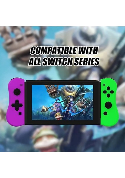 Nintendo Anahtarı Için Beyaz Kablosuz Joypad Denetleyici OLED Oyun Konsolu L/r Kolu Kavrama 6 Eksenli Gyro Uyandırma Ekranları Fonksiyonu (Yurt Dışından)