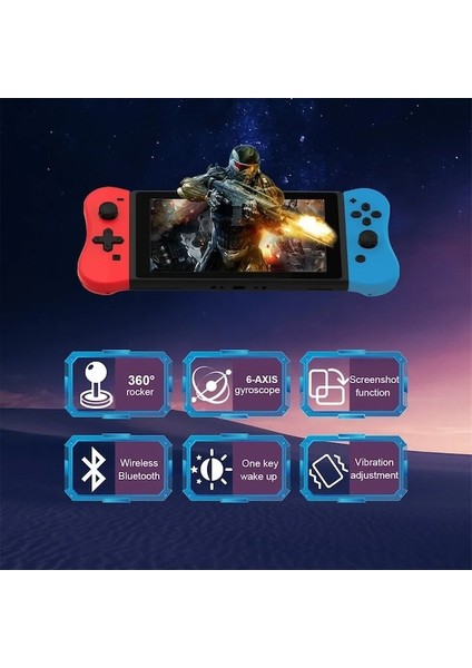 Nintendo Anahtarı Için Beyaz Kablosuz Joypad Denetleyici OLED Oyun Konsolu L/r Kolu Kavrama 6 Eksenli Gyro Uyandırma Ekranları Fonksiyonu (Yurt Dışından) modelleri