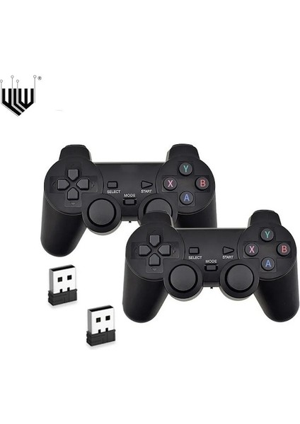 2 Adet 1 Alıcı-2.4g Kablosuz Gamepad Oyun Denetleyicisi Pc/android Tv Kutusu/oyun Çubuğu Video Oyunu Konsolu USB Joystick (Yurt Dışından) fiyatları