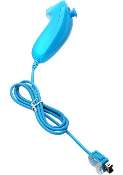 Açık Mavi-Nunchuck Nunchuk Video Oyunu Denetleyicisi Nintendo Wii Konsolu Için Uzaktan 5 Renk (Yurt Dışından)