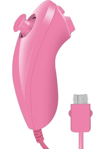 Pembe-Nunchuck Nunchuk Video Oyunu Denetleyicisi Uzaktan Nintendo Wii Konsolu Için 5 Renk Ping (Yurt Dışından)