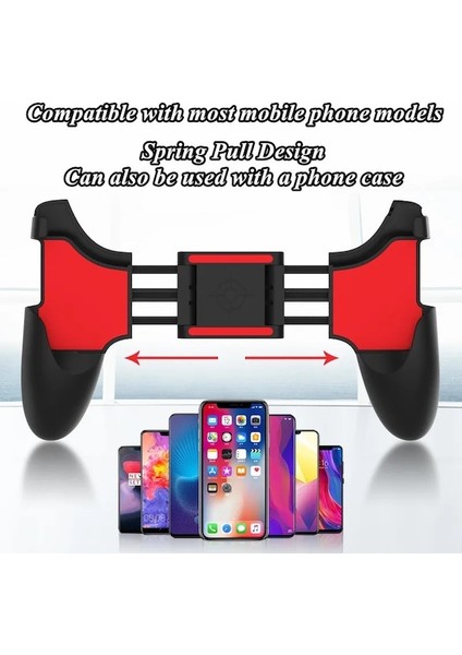 W1-S-01 Cep Telefonu Oyun Denetleyicisi Pubg Amaç Çekim Için Gamepad Joystick Iphone Uyumlu Xiaomi Shooter Oyun Kavrama Aux Düğme Kolu (Yurt Dışından) modelleri