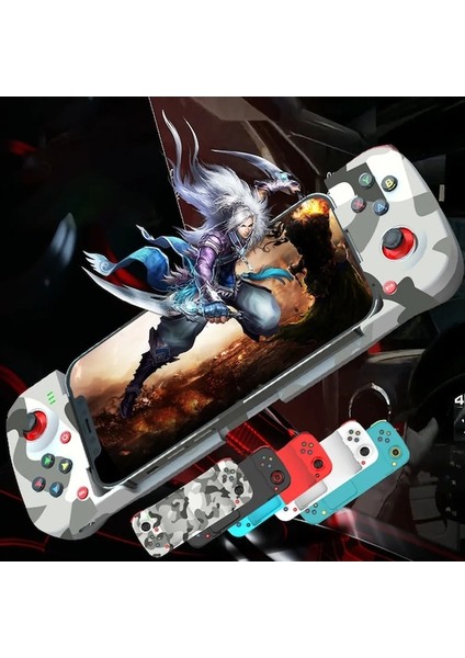 Turuncu-Tip-C Oyun Konsolu Teleskopik Cep Telefonu D3 Gamepad Bluetooth5.0 Kablosuz Oyun Denetleyicisi Pubg Android Ios Nss Cadı Ps4 (Yurt Dışından)