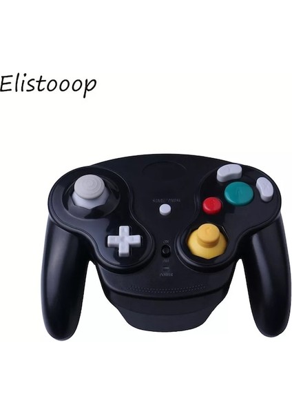 Siyah-Kablosuz Joystick Gamepad 2.4 Ghz Gamepad Nintendo Gamecube Kablosuz Denetleyici Ngc Wii Için (Yurt Dışından)