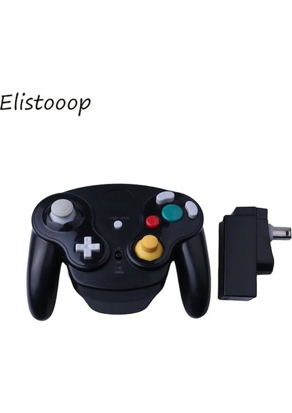 Siyah-Kablosuz Joystick Gamepad 2.4 Ghz Gamepad Nintendo Gamecube Kablosuz Denetleyici Ngc Wii Için (Yurt Dışından)