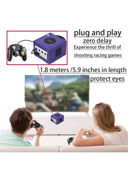 Sarı-Gamecube Denetleyicisi Anahtarı Ngc Denetleyicisi USB Kablolu Gamepad Wii Titreşim El Joystick Ngc Gc Controle Pc Için (Yurt Dışından)