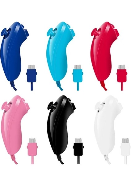Pembe-Nunchuck Nunchuk Video Oyunu Denetleyicisi Uzaktan Nintendo Wii Konsolu Için 5 Renk Ping (Yurt Dışından) fiyatları