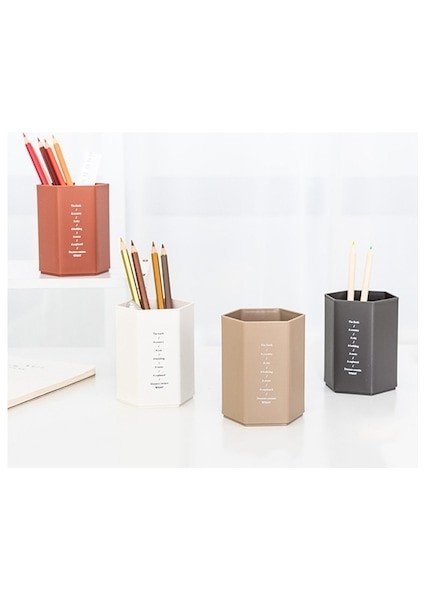 Altıgen Masaüstü Kalemlik- Beyaz (Yurt Dışından) fırsatları