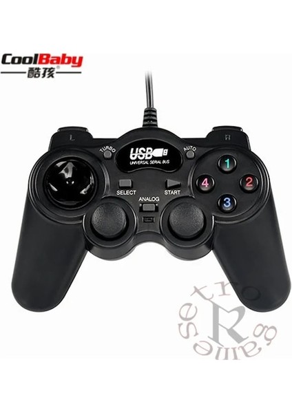 Kablolu Gamepad Joystick Usb2.0 Şok Joypad Gamepad Oyun Denetleyicisi Pc Dizüstü Bilgisayar Için Win7/8/10/xp/vista (Yurt Dışından)