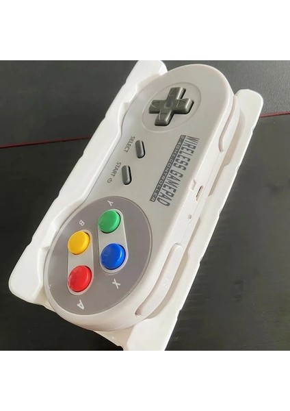 2 Alıcı Oyun Denetleyicisi Kablosuz Renkli Düğme 2.4g Gamepad Joypad Joystick Snes Mini Pc Için Uyumlu Windows Ns Anahtarı (Yurt Dışından)