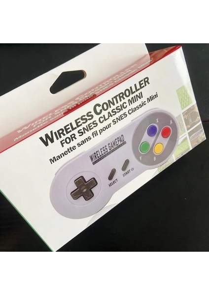 2 Alıcı Oyun Denetleyicisi Kablosuz Renkli Düğme 2.4g Gamepad Joypad Joystick Snes Mini Pc Için Uyumlu Windows Ns Anahtarı (Yurt Dışından)