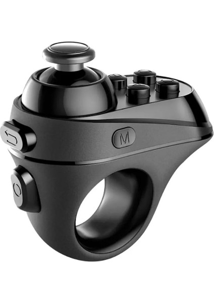 Black-R1 Mini Halka Bluetooth4.0 Şarj Edilebilir Kablosuz Vr Uzaktan Oyun Denetleyicisi Joystick Gamepad Android 3D Gözlük R57 (Yurt Dışından)