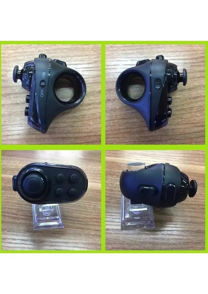 Black-R1 Mini Halka Bluetooth4.0 Şarj Edilebilir Kablosuz Vr Uzaktan Oyun Denetleyicisi Joystick Gamepad Android 3D Gözlük R57 (Yurt Dışından)