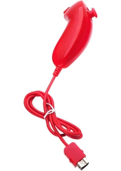 Kırmızı-Nunchuk Video Oyunu Denetleyicisi Uzaktan Nintendo Wii Konsolu Için 5 Renk B85B (Yurt Dışından)
