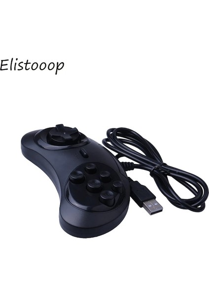 USB Klasik Gamepad 6 Düğmeler Joystick Pc Oyun Denetleyicisi Pc Mac Sega Genesis Oyun Aksesuarları Genesis Gamepad (Yurt Dışından)