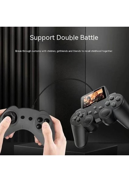 Siyah Çiftler-Uzaktan Kumanda Kolu El Oyun Konsolu Yüksek Ferahlatıcı Ekran El Oyun Konsolu Iki Kişilik Savaş Retro Oyun Konsolu (Yurt Dışından) indirimleri