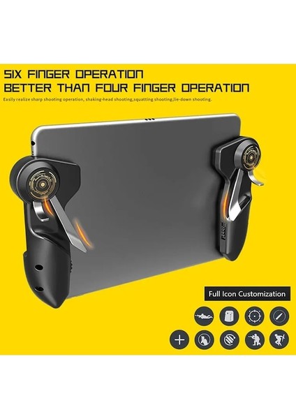 Tetik Ücretsiz Yangın Kontrolü Ipad Android Tablet Için Pubg Telefon Gamepad Joystick Mobil Oyun Pedi Denetleyici L1 R1 Pupg El Komutu (Yurt Dışından)