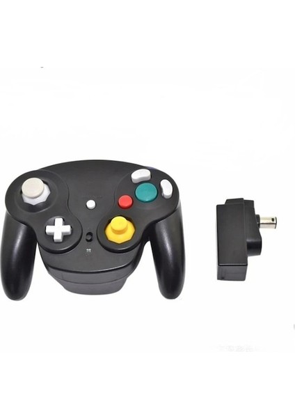 Silver-2.4ghz Oyun Denetleyicisi Kablosuz Oyun Pedi Joystick Gamecube Için Ngc Için Wii Şok Turbo Temizleme Fonksiyonu Değil Bluetooth (Yurt Dışından)