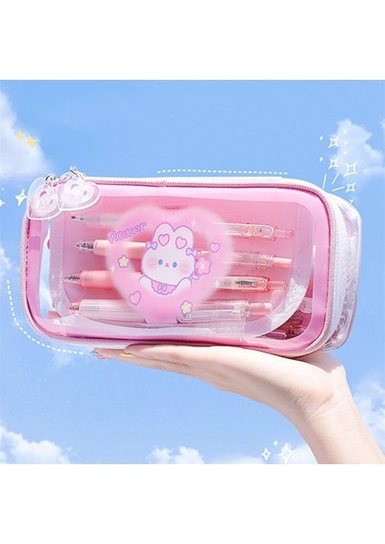 Ww Büyük Kapasiteli Öğrenci Şeffaf Kalem Kutusu-Yeşil (Yurt Dışından) fırsatları