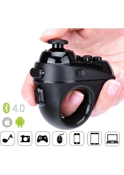 B-R1 Halka Şekli 3D Bluetooth 4.0 Vr Denetleyici Kablosuz Gamepad Joystick Oyun Uzaktan Kumandası Los ve Android Için Smartpho (Yurt Dışından)