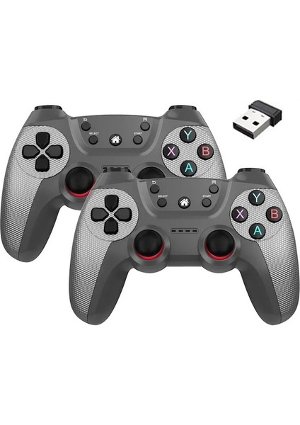 Siyah-Kablosuz Oyun Denetleyicisi Için Linux/android Telefon Için Oyun Kutusu Oyun Sopası Pc Akıllı Tv Kutusu 2.4g Gamepad Joystick (Yurt Dışından)