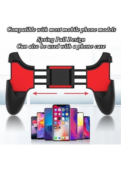 S-01-S-01 Cep Telefonu Oyun Denetleyicisi Pubg Amaç Çekim Için Gamepad Joystick Iphone Uyumlu Xiaomi Shooter Oyun Kavrama Aux Düğme Kolu (Yurt Dışından)