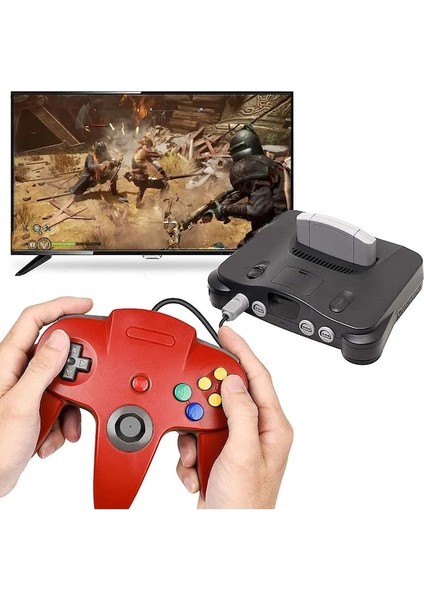 NINTENDO64 Konsolu Için Mavi Kablolu Gamepad N64 Klasik Joystick Için Retro Oyun Konsolu Controle Nintendo Aksesuarları (Yurt Dışından)