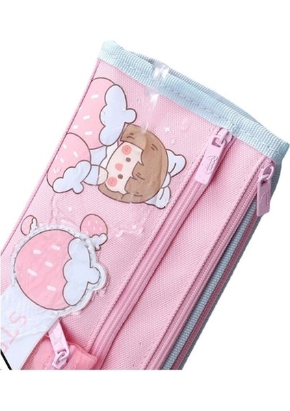 Hss Büyük Kapasiteli Kız Kalem Çantası Öğrenci Büyük Kapasiteli Kırtasiye Kutusu-Pembe (Yurt Dışından) fiyatları