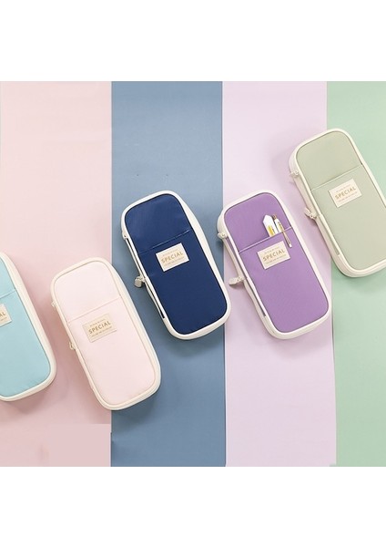 Angoo Macaron Çift Katmanlı Geri Çekilebilir Büyük Kapasiteli Kalem Kutusu Kırtasiye Kutusu Pembe (Yurt Dışından) fiyatları