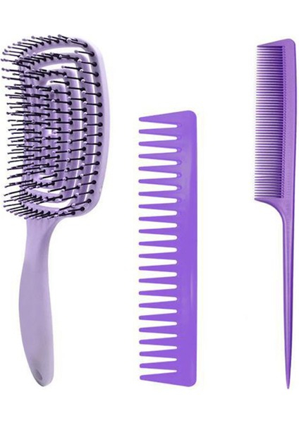 Adet Saç Fırçası Tarak Seti Dolaşık Açıcı Kürek Fırça Kadın Saç Tarak Şekillendirme Kiti Uzun Kalın Ince Düz Kıvırcık Islak Kuru Saçlar Için (Yurt Dışından) modelleri