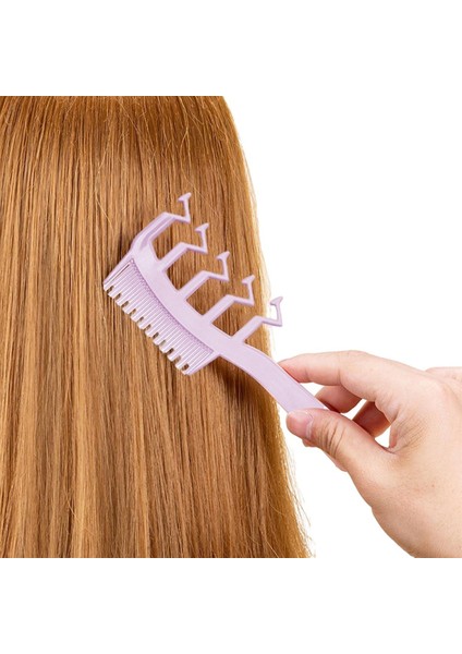 In 1 Saç Tarak Z Şekilli Geniş Diş Saç Tarak Şekillendirici Kabarık Saç Çok Kullanımlı Kadınlar Kızlar Için Kuru Islak Saç Tarak (Yurt Dışından)