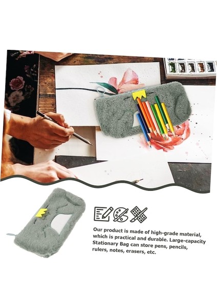 Heamor Peluş Kalem Kutusu Öğrenci Kalem Çantası Karikatür Kalem Kutusu Kırtasiye Çantası Yumuşak Peluş Kalem Çantası Kabarık Kalem Kutusu Büyük Kalem Saklama Çantası Çocuk Yüksek (Yurt Dışından) modelleri