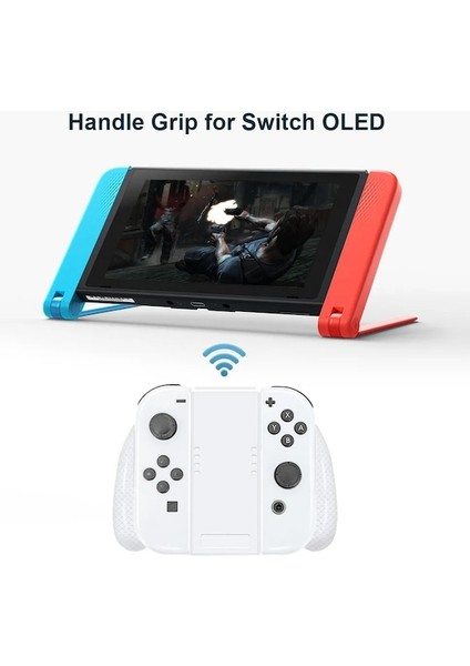 Siyah-Nintendo Anahtarı OLED Denetleyici Kavrama Kolu Gamepad Destek Braketi Oyun Tutucu Şarj Standı Kavrama Foswitch/anahtar OLED (Yurt Dışından) modelleri