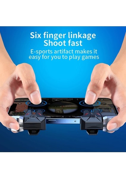 A-2 Adet Mekanik 6 Parmak Amaç Tetik Oyun Artefakt Telefon Tetik Oyun Aksesuarları Oyun Denetleyicisi Anahtar Düğmesi Pubg Mobile Için (Yurt Dışından) fiyatları